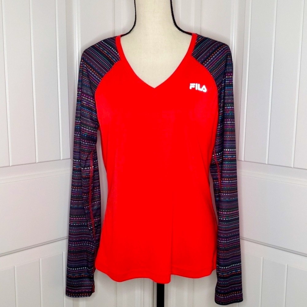 NEW Fila sport performance long sleeve top